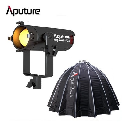 Aputure LS 60X 60W LED Video Licht 2700K-6500K Studioleuchten + Light Dome III