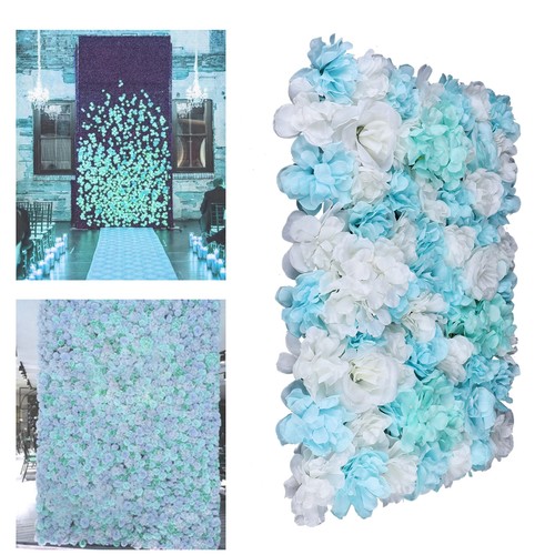 Artificial Silk Rose Flower Wall Panels 12PCS Wedding Valentine's Backdrop Decor - Bild 15 von 15