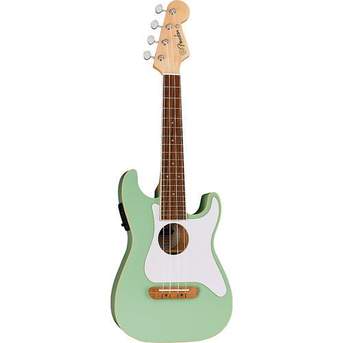 Fender Fullerton Stratocaster Acoustic-Electric Ukulele Surf Green - Picture 1 of 6