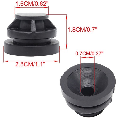 Black Rubber Engine Mount Buffers Set for Mazda 2 3 6 CX3 CX5 Pack of 4 - Picture 20 of 24