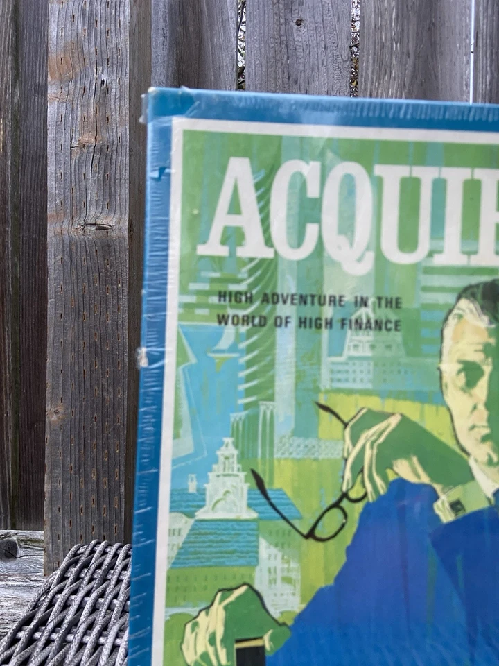 New Vintage Acquire Bookshelf Finance Board Game 1976 Edition GA-140 Sealed FLAW - Image 2 of 4