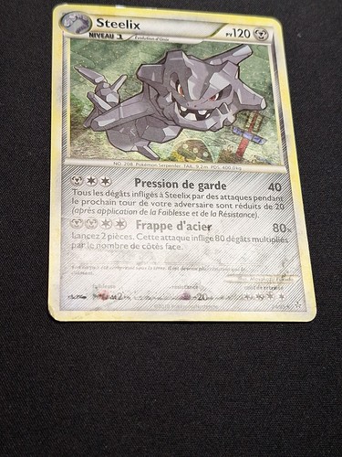 Steelix 24/95  Holo HGSS Déchaînement Carte Pokémon FR - Picture 4 of 10