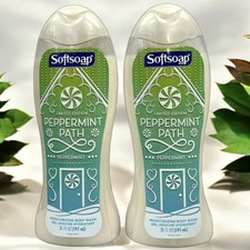 2 Softsoap Limited Edition Peppermint Path Moisturizing Body Wash Seasonal 20 Oz