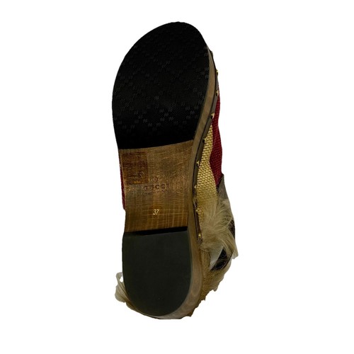 Gucci Stoff Damen Pantoletten - Merida Style Nr. 680951 Größe EU 37 / UK 4 / US 7 - Bild 14 von 19