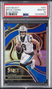 2023 PANINI SELECT BLUE PRIZM #291 BRYCE YOUNG 45/99 PSA 10