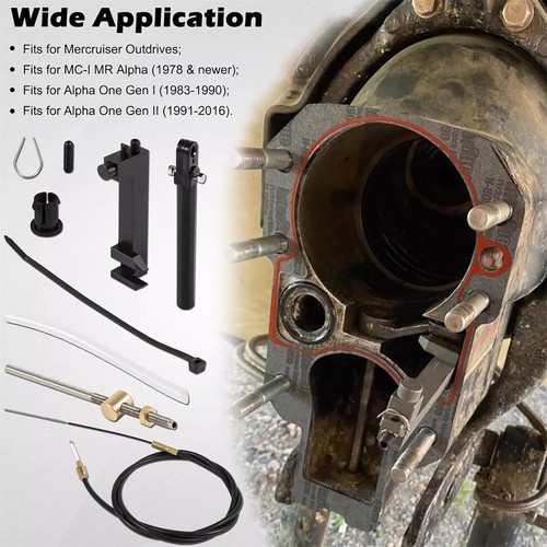 Copper Lower Shift Cable Kit 865436A02 For MerCruiser Bravo 1 2 3 Lower - Picture 14 of 14