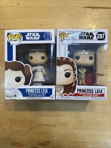 Funko Pop! Star Wars - Princess Leia #4 And #287 Lot Of 2