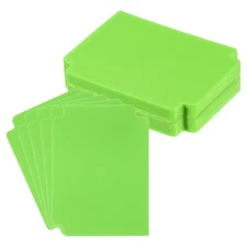 Trading Card Dividers 3.7x2.8 inch,50 Pack Plastic Page Dividers,Green