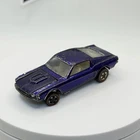 Vintage Hot Wheels Redline Custom Mustang Purple US Base - Fair Condition