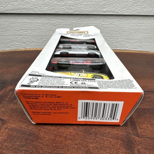 1998 Matchbox Coca-Cola 5 Pack Gift Set Mattel Wheels 1:64 Die-Cast Vintage NIB - Picture 9 of 16