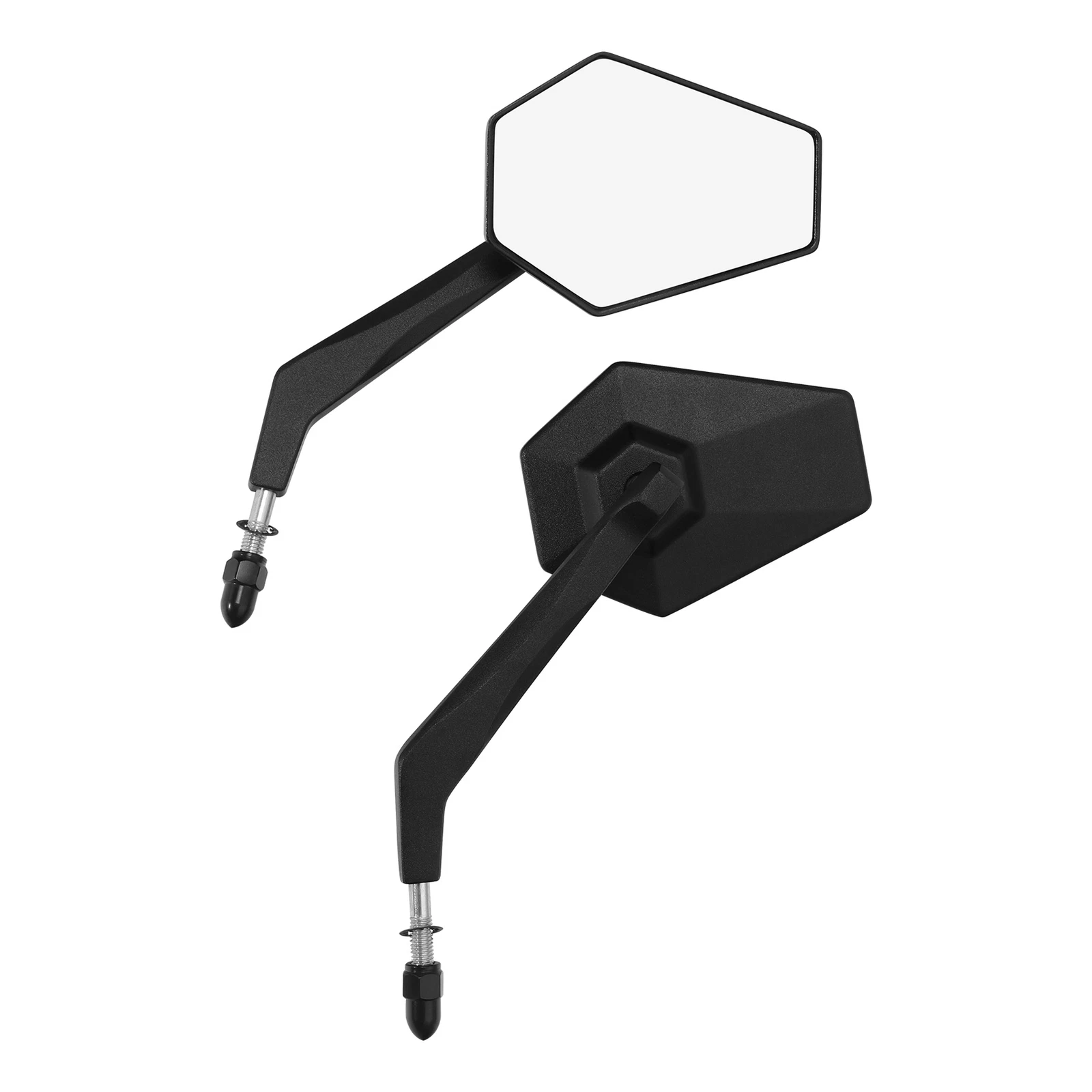 Black Rearview Mirrors Fit For Harley Touring Sportster Softail Dyna 1982-2025