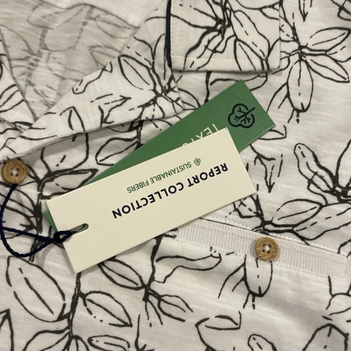 Men's Size Small Report Collection Heritage SS Floral Print Shirt - Picture 4 of 5