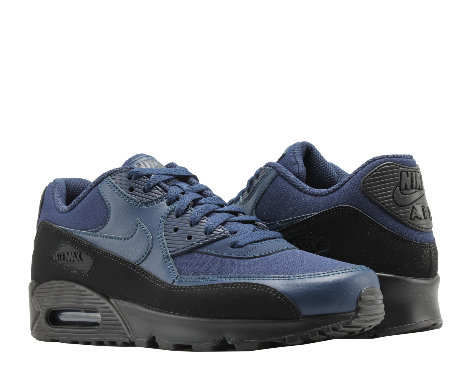 Nike Air Max 90 Essential Black/Midnight Navy Men's Running Shoes AJ1285-007 Nike Air Max 90 Essential Black/Midnight Navy Men's Running Shoes AJ1285-007