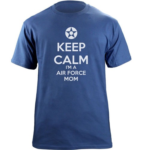 Classic Keep Calm I'm an Air Force Mom T-Shirt - Picture 1 of 2