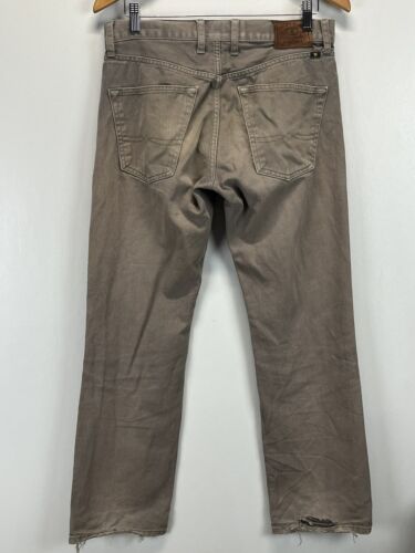 Lucky Brand 221 Original Straight Jeans Sz 31x32 Thrashed Brown Mens - Picture 3 of 10