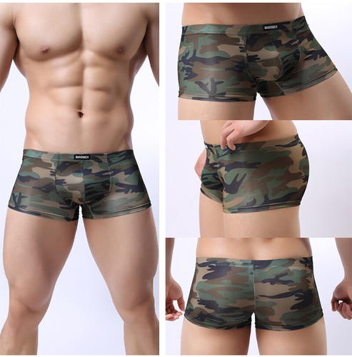 CLEVER-MENMODE Camouflage Jungen Herren Boxershorts Trunks Pants Slips Shorts Unterwäsche - Bild 1 von 6