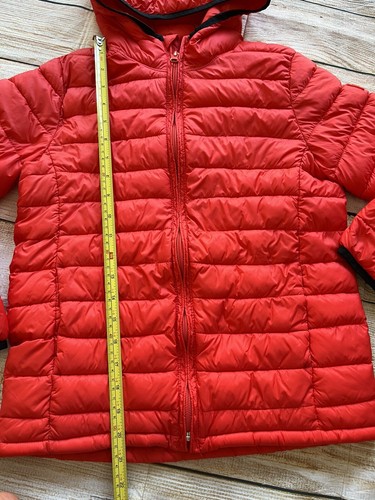 GAP Kids Fall Winter Puffer ski Jacket Youth Full Zip Sz L 10-11 Red Hooded - Picture 5 of 10