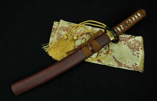 ESPADA SAMURAI JAPONESA FORJADA A MANO DE 20" MUSASHI TSUBA HOJA ESPIGA COMPLETA - Imagen 12 de 12