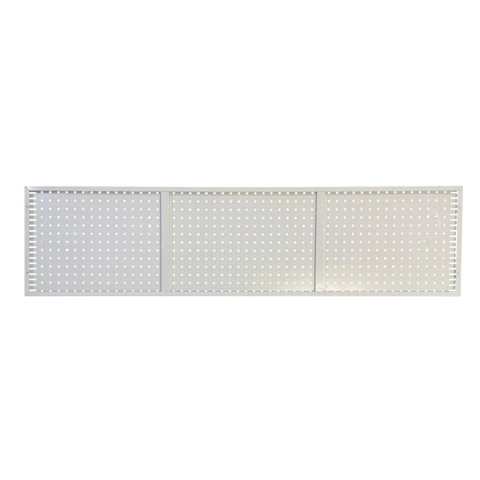 2Mx0.5M Steel Pegboard Wall Tool Storage White Metal Pegboard Tools Organizer - image 4 of 4