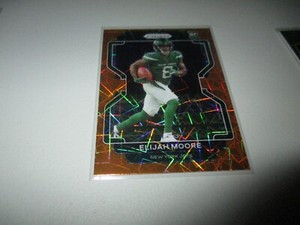 Elijah Moore 2021 Panini Prizm Orange Lazer RC #346