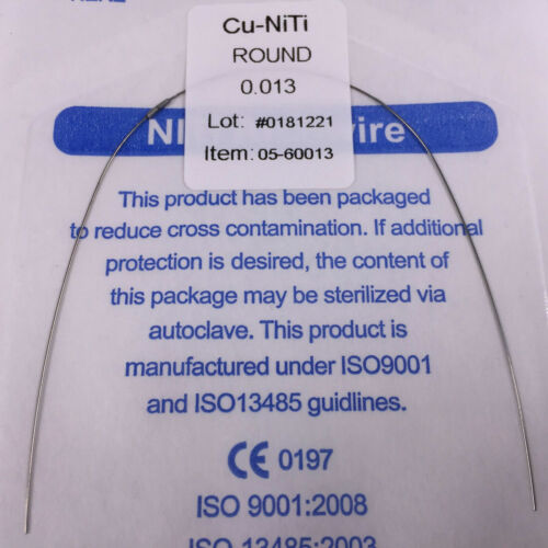 50 Stck. Dental Kupfer Cu-Niti Rund Rechteckig Bogen Drähte & Stops DAMON 016 16X22 - Bild 13 von 22