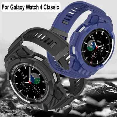 Rugged Case+Watch Band Strap For Samsung Galaxy Watch 4 Classic 46mm 42mm Gen 4