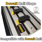 Dewalt Compatible Guide Rail Limit Stops - Twin Set - INC P&P
