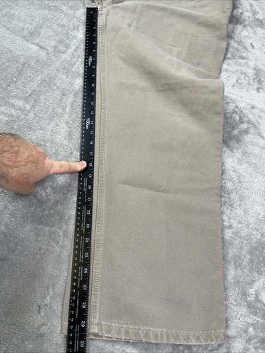 Carhartt Carpenter Pants 40x30 Loose Original Fit Heavy Duty B11-DES Tan Khaki - Picture 7 of 13