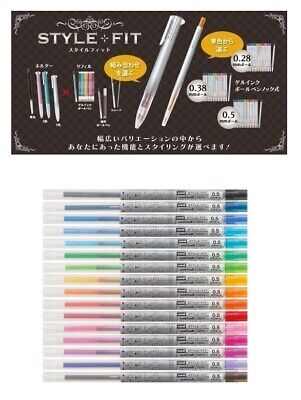 16-color set Uni-Ball Style Fit 0.5mm refill