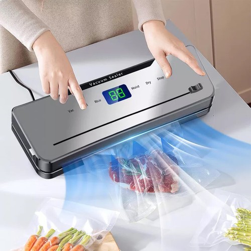 Vacuum Sealer Machine Fresh Dry Wet Food Saver Storage With Bags Built-in Cutter - Picture 11 of 12
