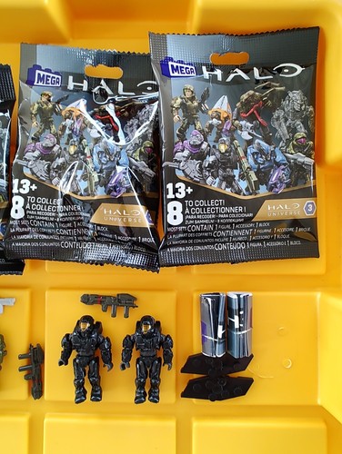 LOT X4 Mega Halo Universe Series 3 Blind Bag 2 CQB + 2 Helljumper SEALED - Bild 9 von 9