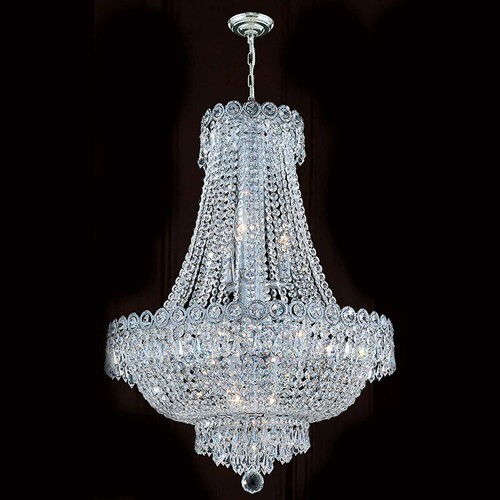 French Empire Crystal Chandelier Modern Hanging Lamp Elegant Pendant Light Lamp - Picture 9 of 11