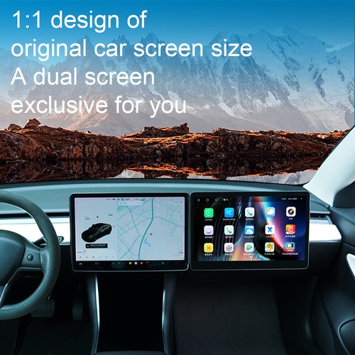 Android Car Radio 15.6'' Co-pilot Entertainment Screen For Tesla Model 3 2019-22 - Imagen 3 de 11