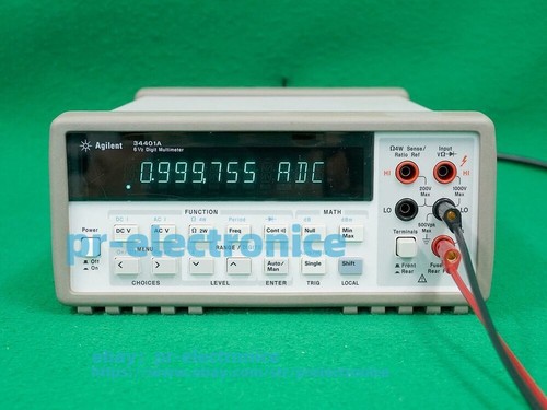 HP / Agilent 34401A Used Digital Multimeter 6½ Digit Tested & Spot-on + Leads#pr - Picture 3 of 7