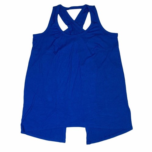 Canotta donna LuLaRoe Rise XL blu royal trionfante crossover nuova con etichette schiena aperta - Foto 2 di 10