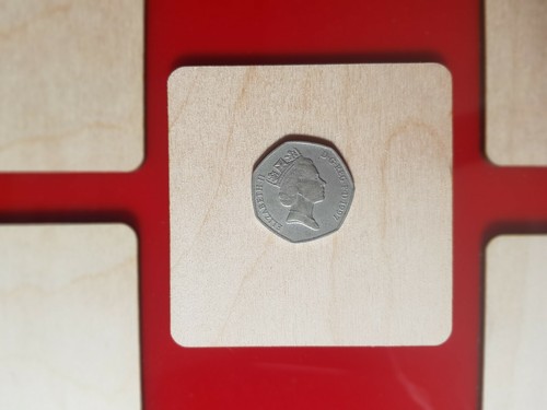 SQUARE 7.5 x 7.5cm (75 x 75mm) PLY WOOD SHAPES 3mm BLANKS - SQUARE SHAPE TAG - Picture 2 of 2