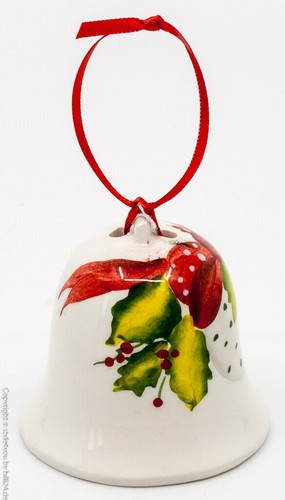 Edelweiss Keramik Weihnachtsglöckchen Motiv 10 6cm - Bild 3 von 3