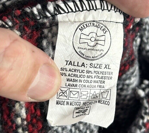 Mexitraders Baja Hoodie Mexican hoody 100% cotton large ethical trader - Picture 8 of 8