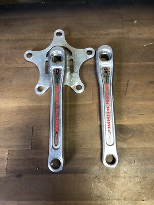 vtg Odyssey Black Widow Crank Set 2 Piece Old School BMX OG