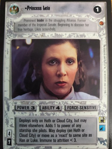 Star Wars CCG Cloud City INDIVIDUALES NIVEL SUPERIOR Selecciona Elige Tu Tarjeta SWCCG - Imagen 19 de 23