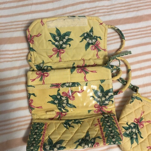 Hope Lily of the Valley Retired Floral Print Purse, Crossbody & Cosmetic Set - Picture 13 of 15