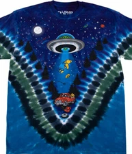 GRATEFUL DEAD-ABDUCTION-BEARS,Space Ship TIE DYE T-SHIRT M-L-XL-XXL Garcia,Wier