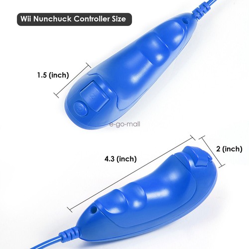 2 PCS Nunchuck Wii Nunchuk Video Game Controller for Wii & Wii U Wii remote - Picture 34 of 40