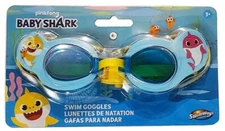 NEW- SwimWays Pinkfong Baby Shark Blue Yellow Kids Swim Goggles