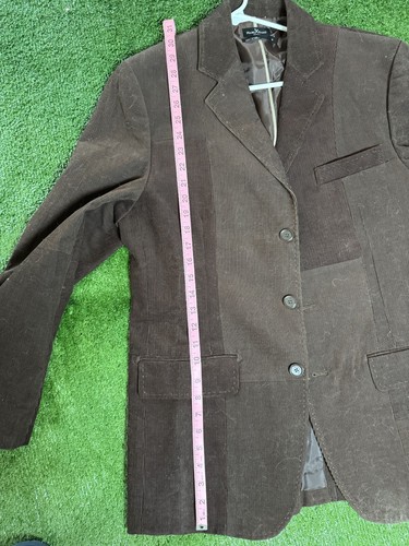 Marc Ecko Mens Brown Suit Jacket Blazer 3-Button Sports Coat Cut & Sew MEDIUM - Picture 5 of 9