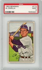 1952 Bowman Al Zarilla #113 PSA 9 P1378