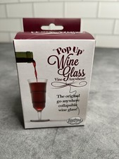 Pop Up Wine Glass, Clear Plastic, By Blue Sky