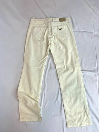 Armani Jeans Velvety Cream Pants - Picture 2 of 5