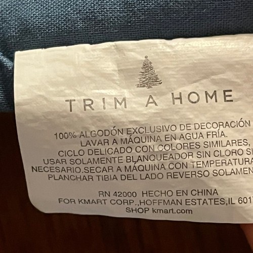 Trim A Home Navidad Corredor de Mesa 13" x 36" 100% Algodón Muñeco de Nieve Invierno Árboles - Imagen 7 de 7