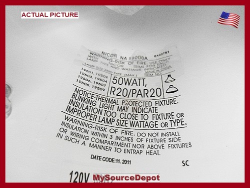 New Nicor 50W Air Tight Recessed Light Fixture Cones NA19000A,19000A - Picture 4 of 6